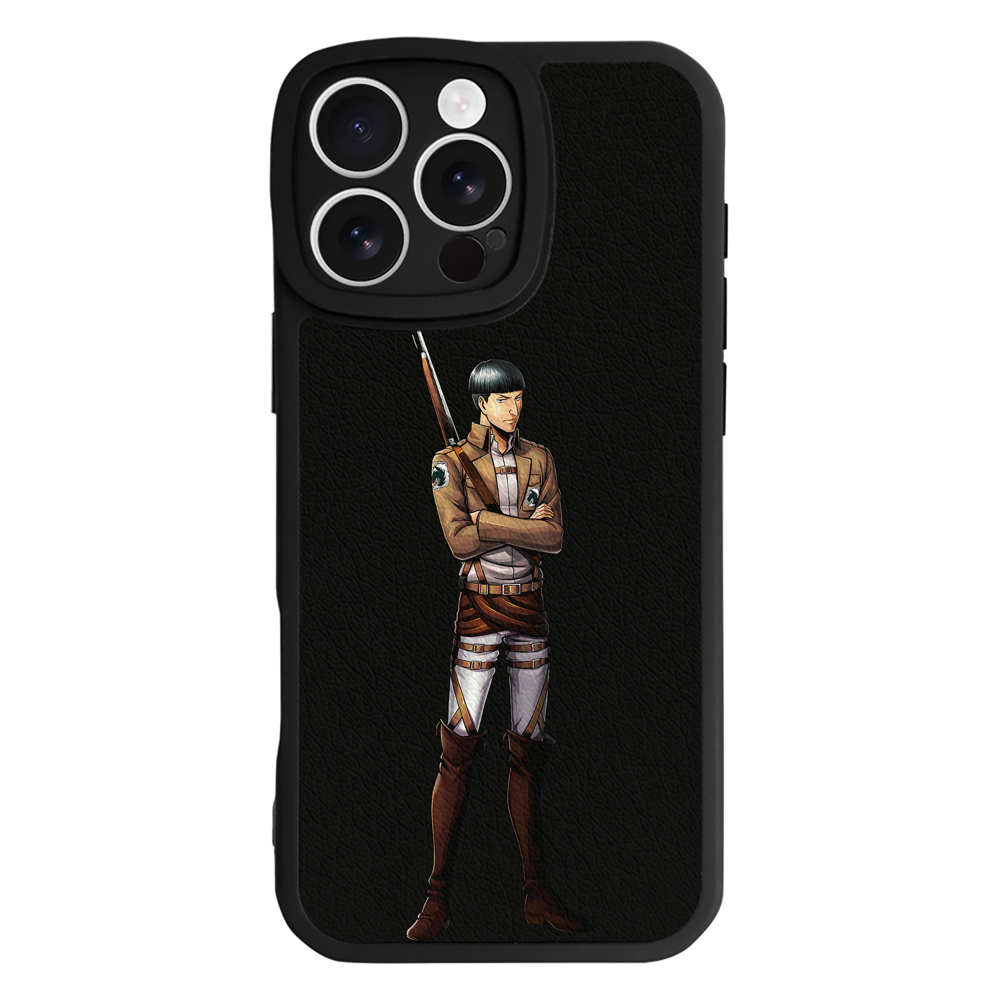 （画像用） 進撃の巨人 Attack on Titan 【iPhone 16シリーズ対応】シリコンスマホケース（レザー調） 材質：シリコン